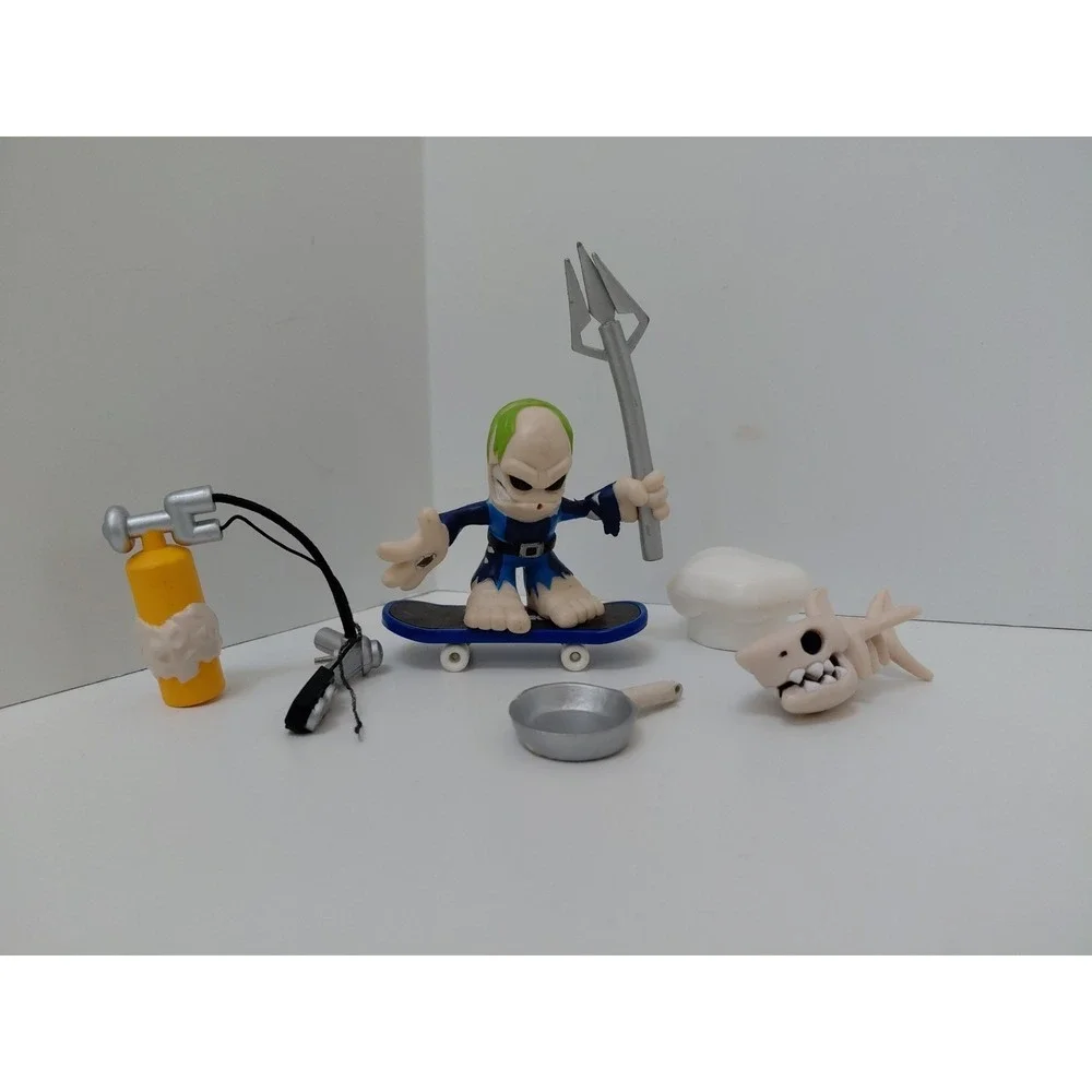 Tech Deck Dude‎ Evolutions SCUBA SQUAD #030 Bonz Skeleton w/Magnetic Stuff